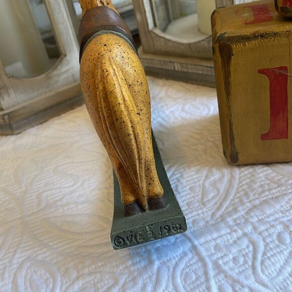 Vintage VESTWOOD Composition FOLKLORE COLLECTION Red Wooden ROCKING HORSE, 1982 - Picture 4 of 9